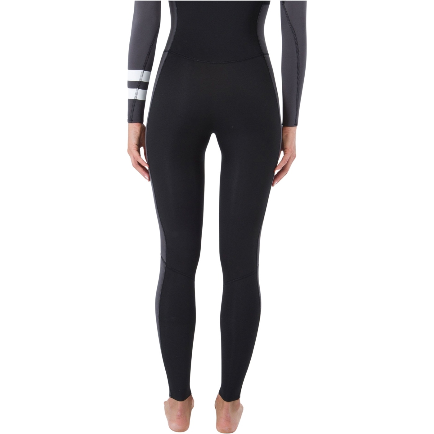 2026 Hurley Dames Advant 4/3mm Borst Ritssluiting Wetsuit WFS0013403 - Black